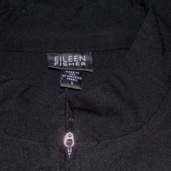 Eileen Fisher Front Zip Longline Knit Jacket/Tunic - Picture 7 of 7